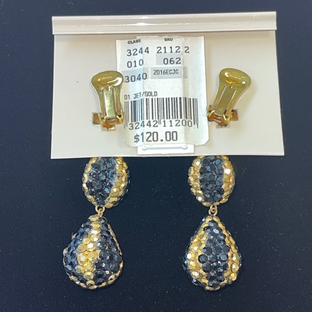 Vintage Early 1990's Costume Earrings NWT - Picture 2 of 2